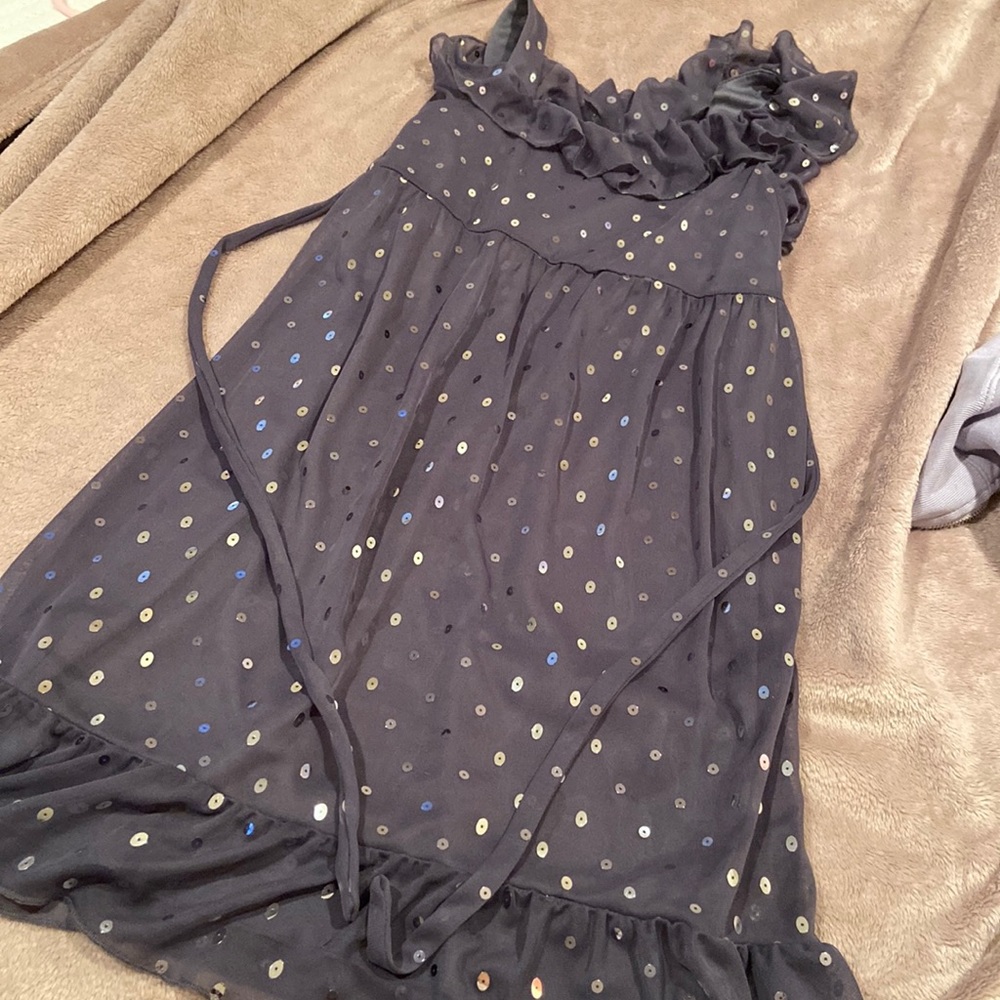 Dark Gray Sparky Justice Dress